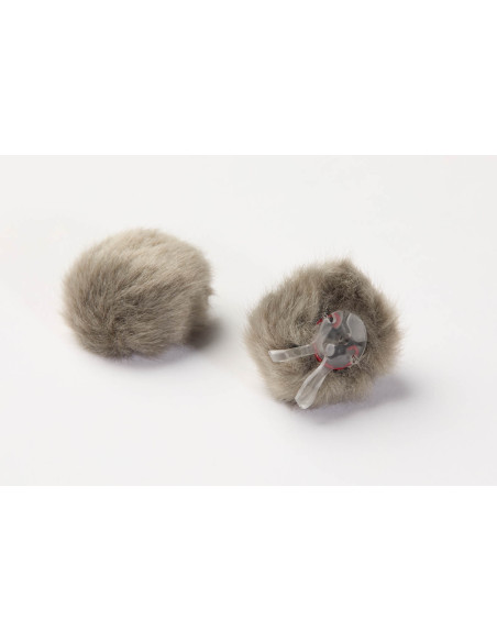 Bonnette à poils universelle AIR1, Gris, Small, 2 pcs